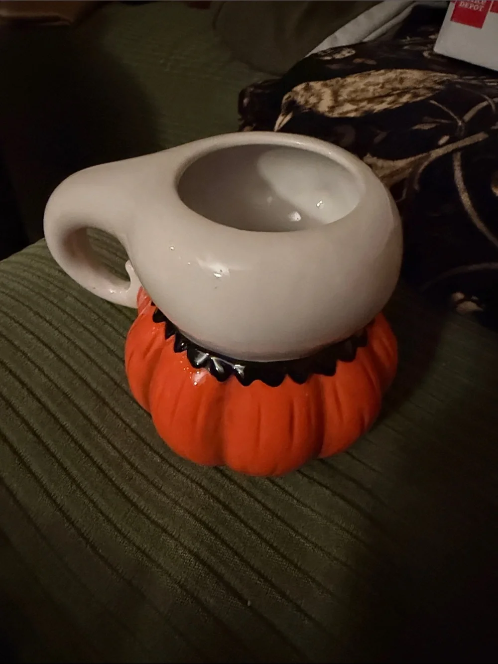 Ceramic Ghost Pumpkin mug